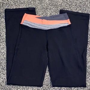 Lululemon legging pants black orange size 4
